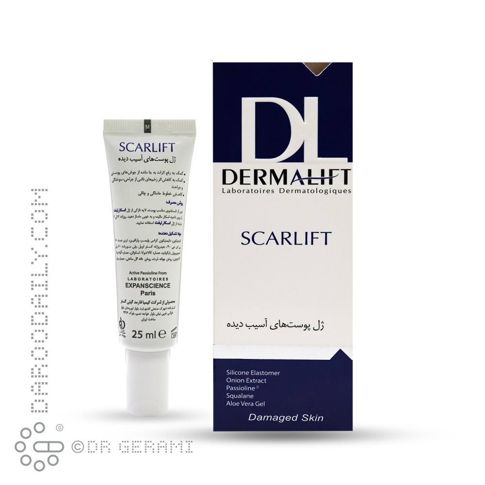 ژل ترمیم کننده پوست های آسیب دیده مدل Scarlift درمالیفت 25 میلی لیتری