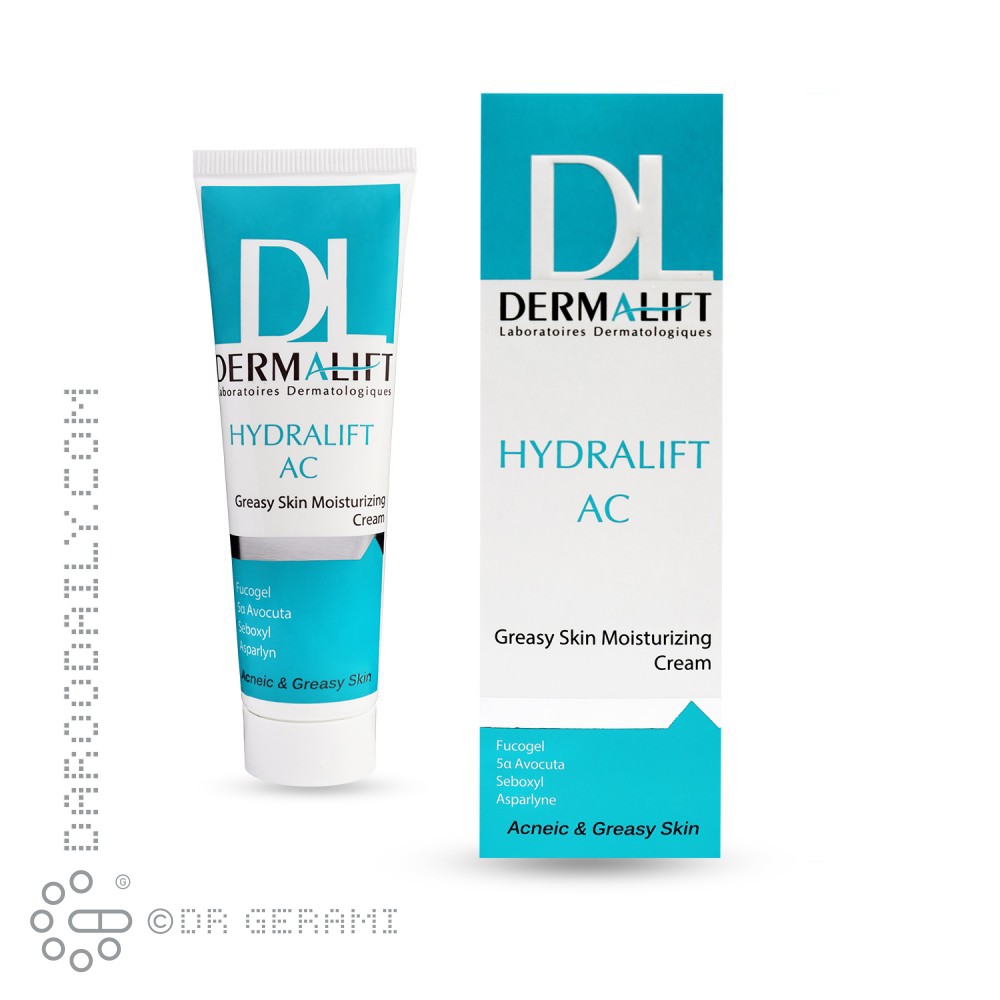 کرم مرطوب کننده پوست‌ چرب مدل Hydralift AC درمالیفت 50 میلی لیتری