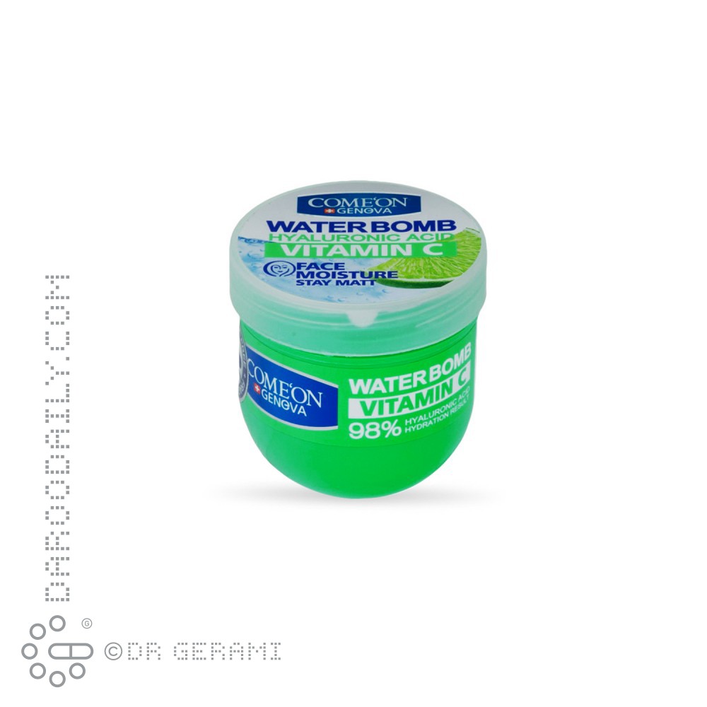 کرم آبرسان صورت و بدن ویتامین C مدل Water Bomb کامان 200 میلی لیتری