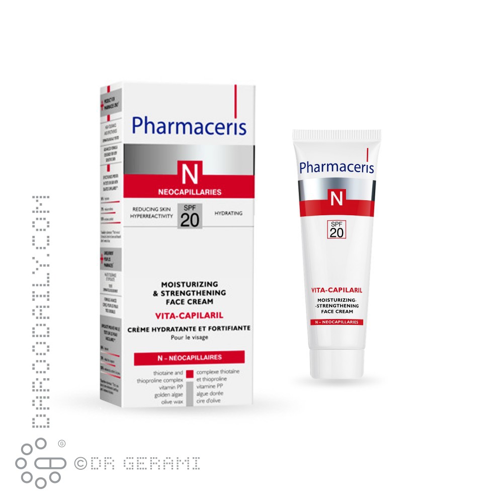 کرم مرطوب کننده SPF20 ویتا کاپیلاریل فارماسریز 50 میلی لیتری