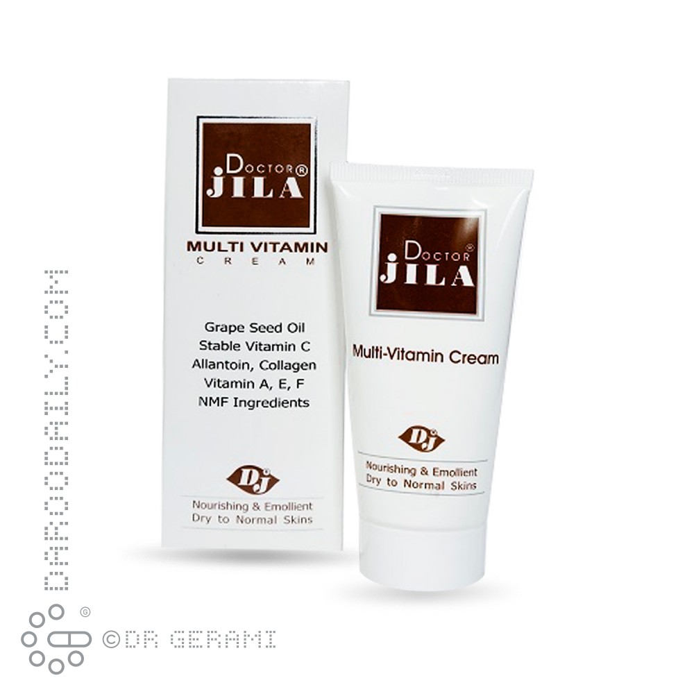 کرم مرطوب کننده مولتی ویتامین دکتر ژیلا 50 گرمی