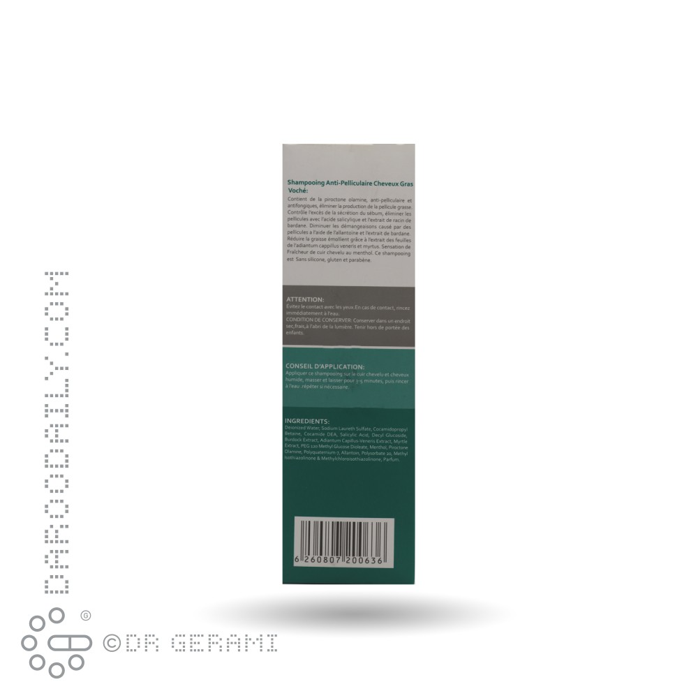 شامپو ضد شوره موهای چرب وچه 250 میلی لیتری