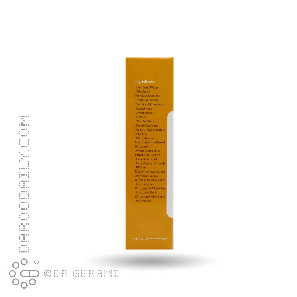 کرم ضد آفتاب بژ طبیعی پوست چرب وچه 40 میلی لیتری