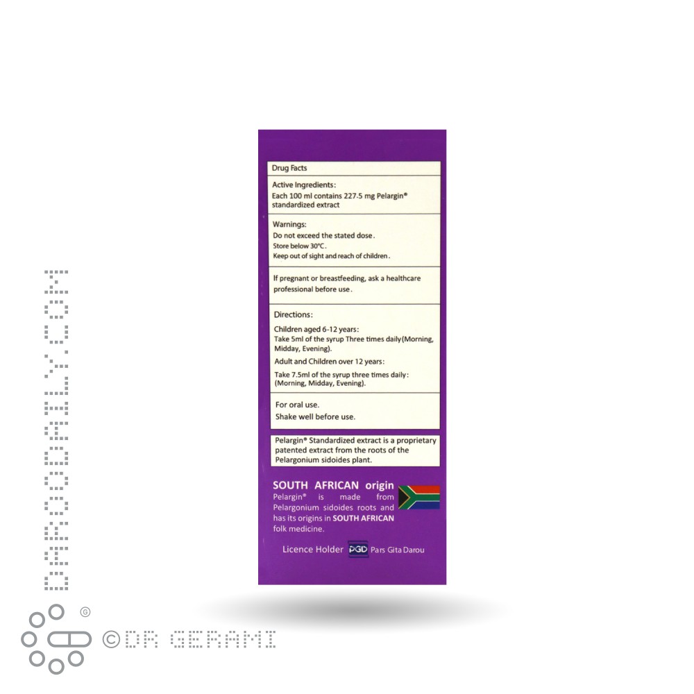 شربت پلارژین بزرگسال پارس گیتا دارو 120 میلی لیتری