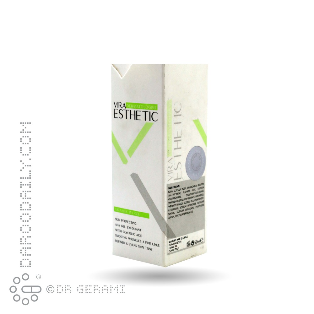 ژل لایه بردار پوست ۱۵ درصد AHA ویرا استتیک ۵۰ میلی لیتری
