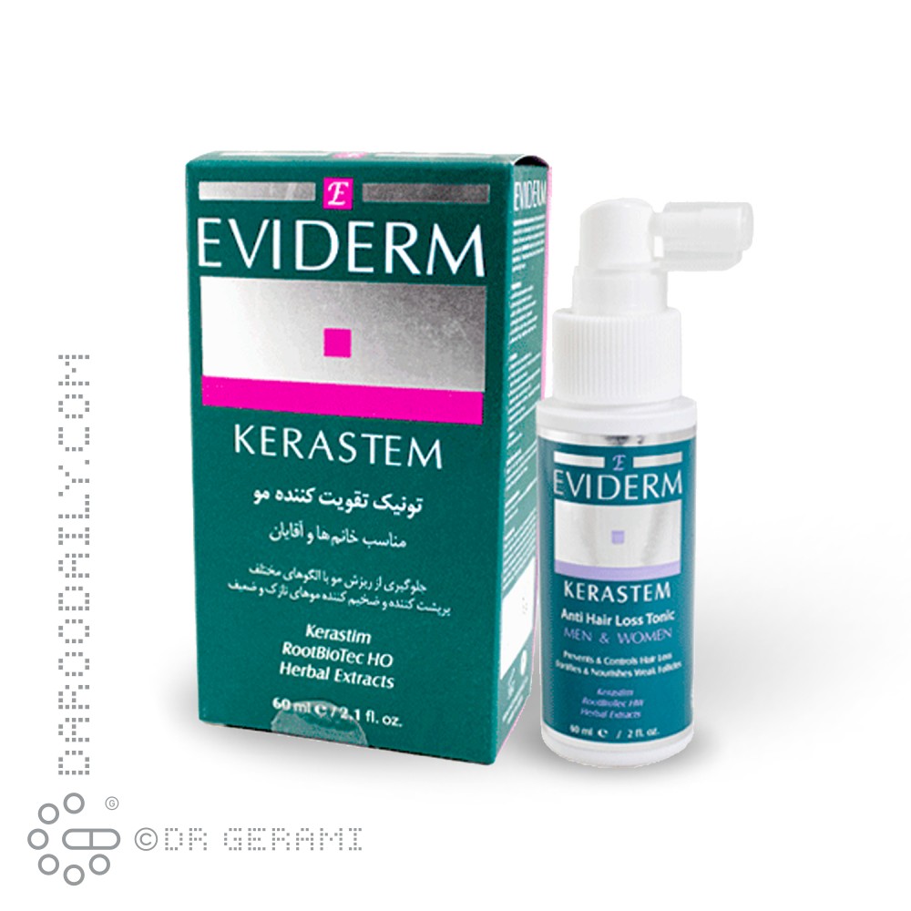 تونیک تقویت کننده و ضد ریزش مو مدل Kerastem اویدرم 60 میلی لیتری