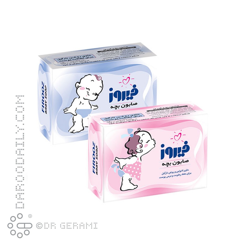 صابون کودک حاوی روغن نارگیل فیروز 100 گرمی