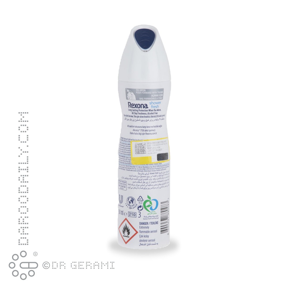اسپری ضد تعریق بانوان مدل Shower Fresh رکسونا 150 میلی لیتری