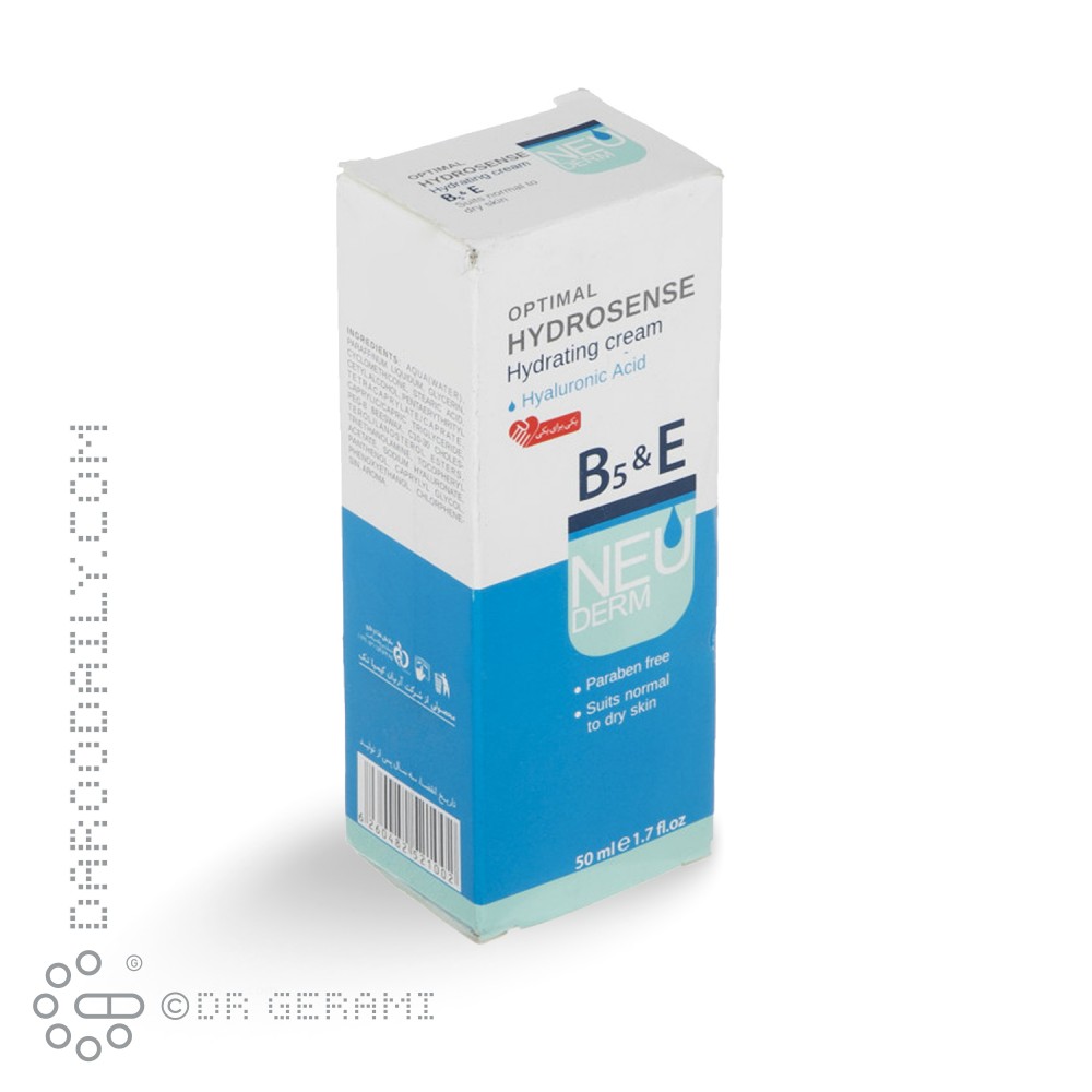 کرم مرطوب کننده پوست خشک مدل Optimal Hydrosense نئودرم 50 میلی لیتری