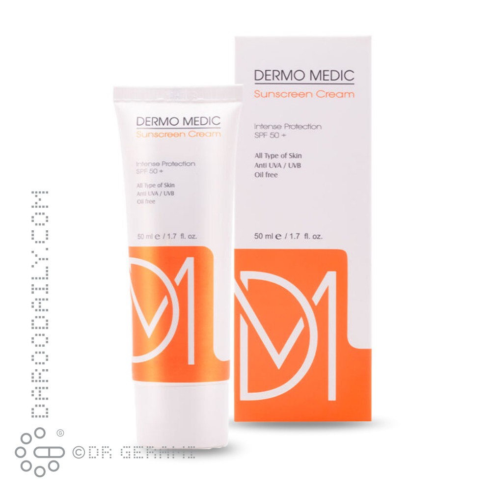 کرم ضد آفتاب رنگی طبیعی SPF50 درمو مدیک 50 میلی لیتری