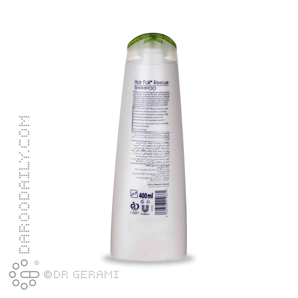 شامپو ضد ریزش و تقویت کننده موهای شکننده داو 400 میلی لیتری