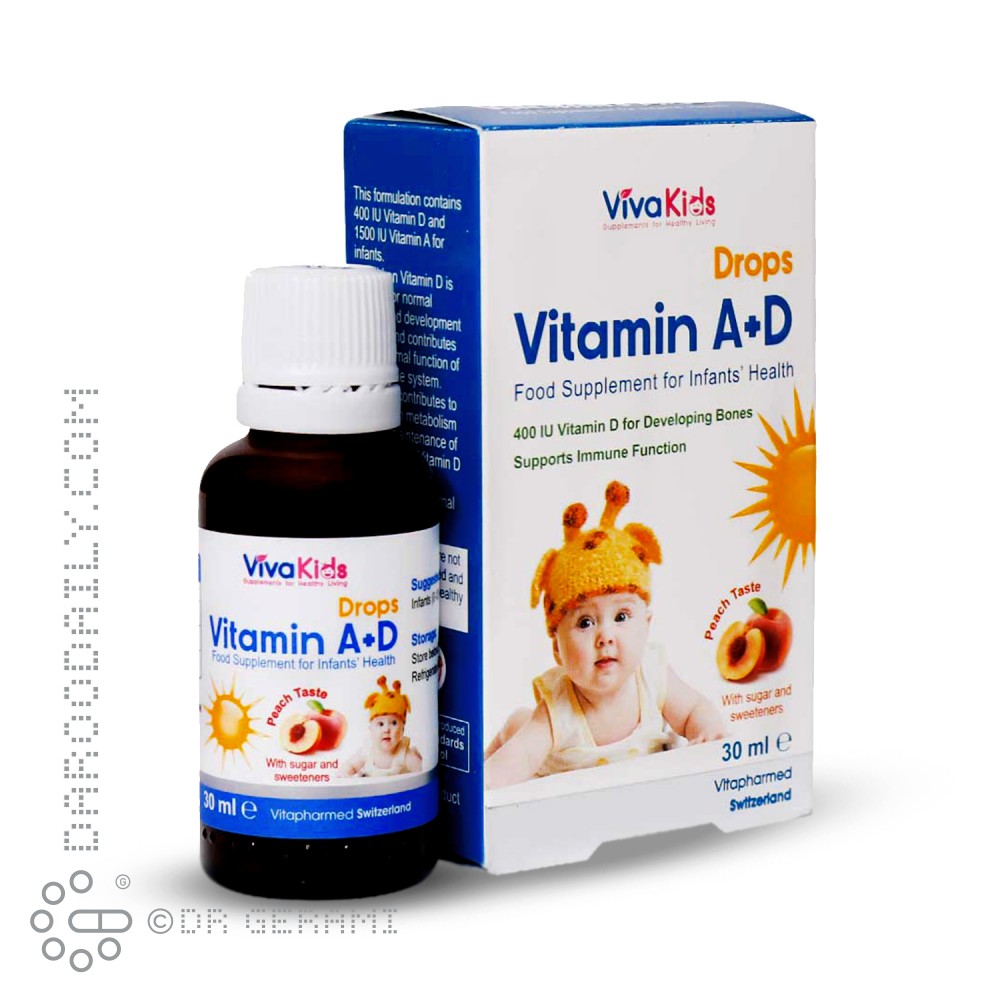 قطره ویتامین A+D ویواکیدز 30 میلی لیتری
