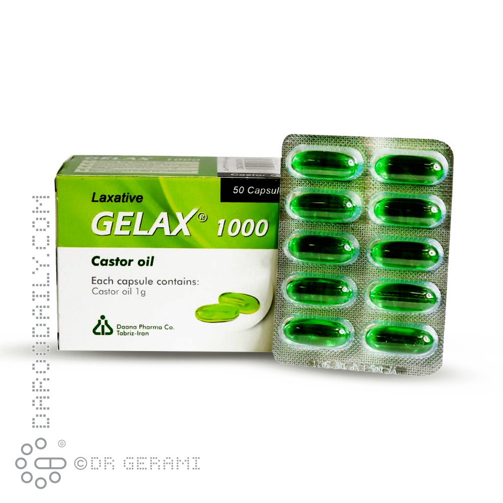 کپسول ۱۰۰۰ میلی گرمی ژلاکس دانا فارما 50 عددی