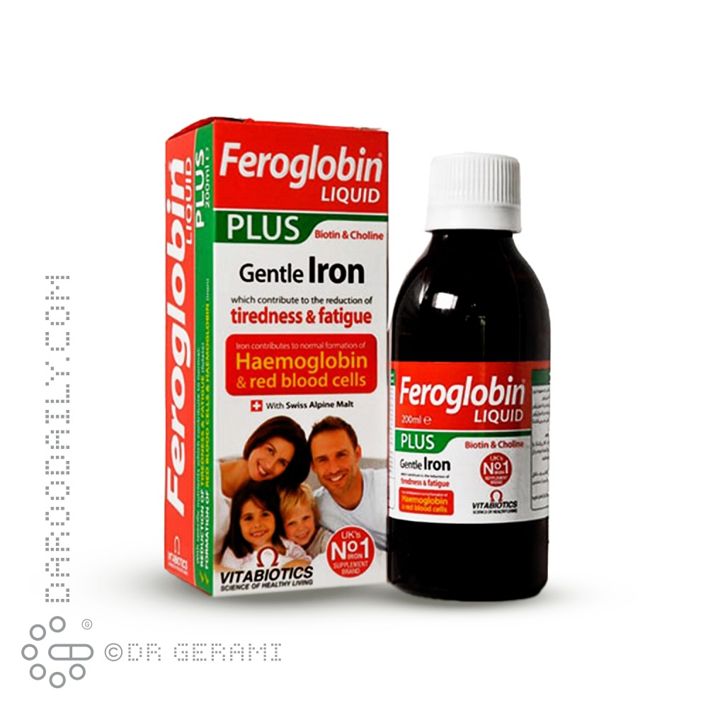 شربت فروگلوبین پلاس ویتابیوتیکس 200 میلی لیتری