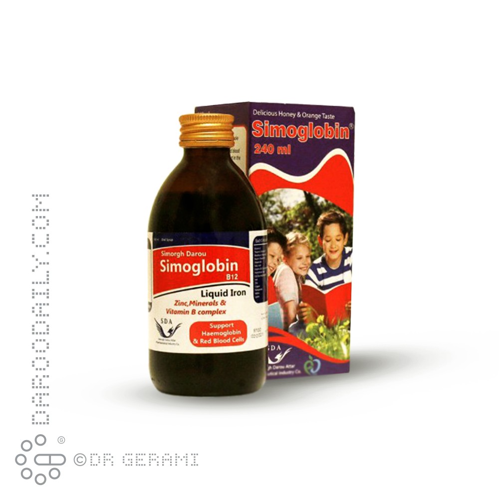 شربت سیموگلوبین سیمرغ دارو 240 میلی لیتری