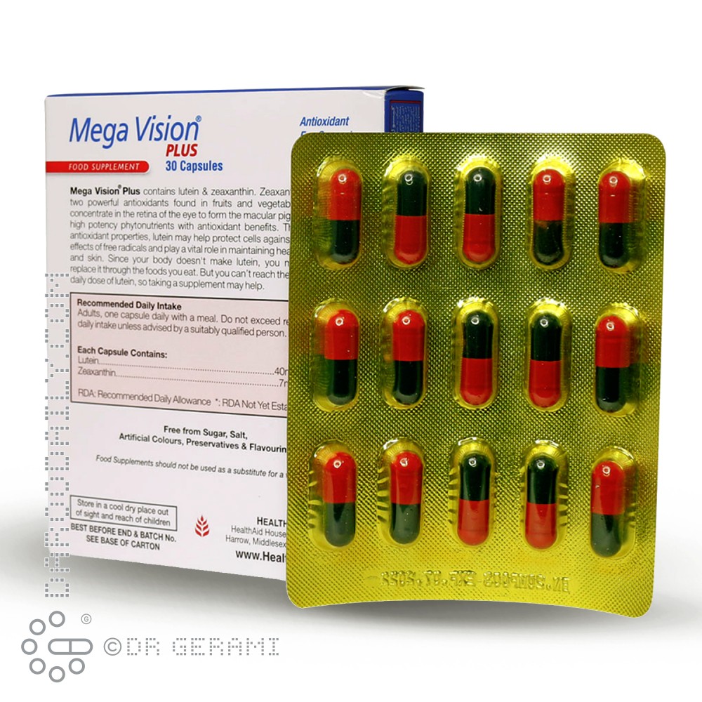 کپسول مگاویژن پلاس هلث اید 30 عددی