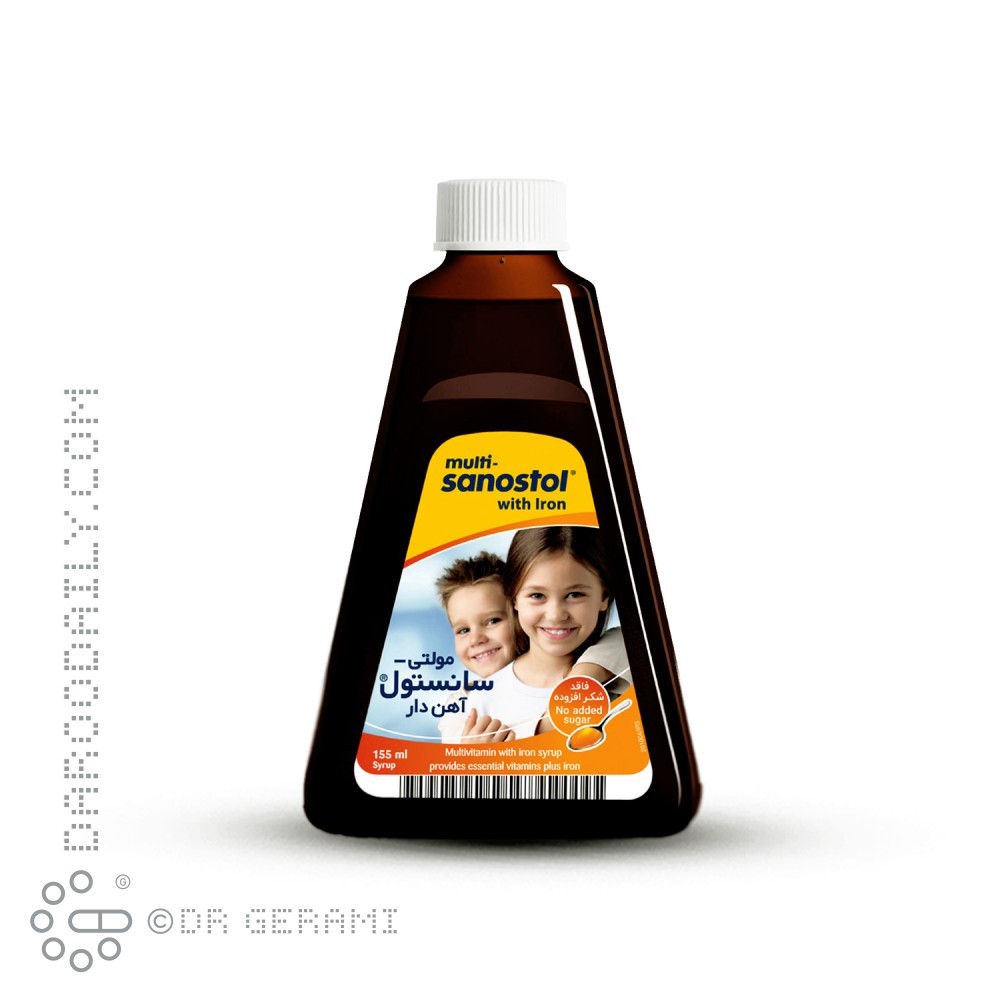 شربت مولتی سانستول با آهن 155 میلی لیتری