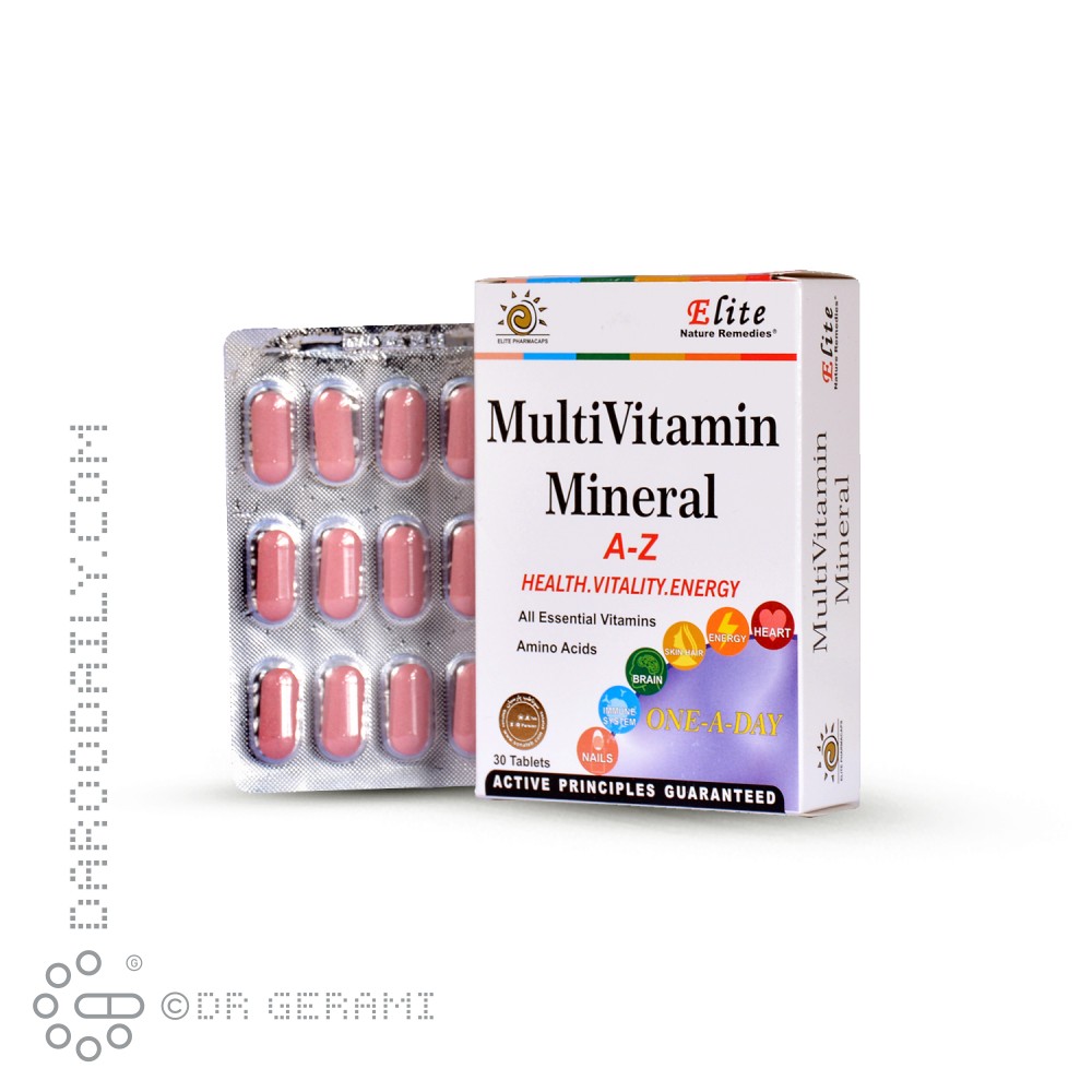 قرص مولتی ویتامین مینرال الیت 30 عددی
