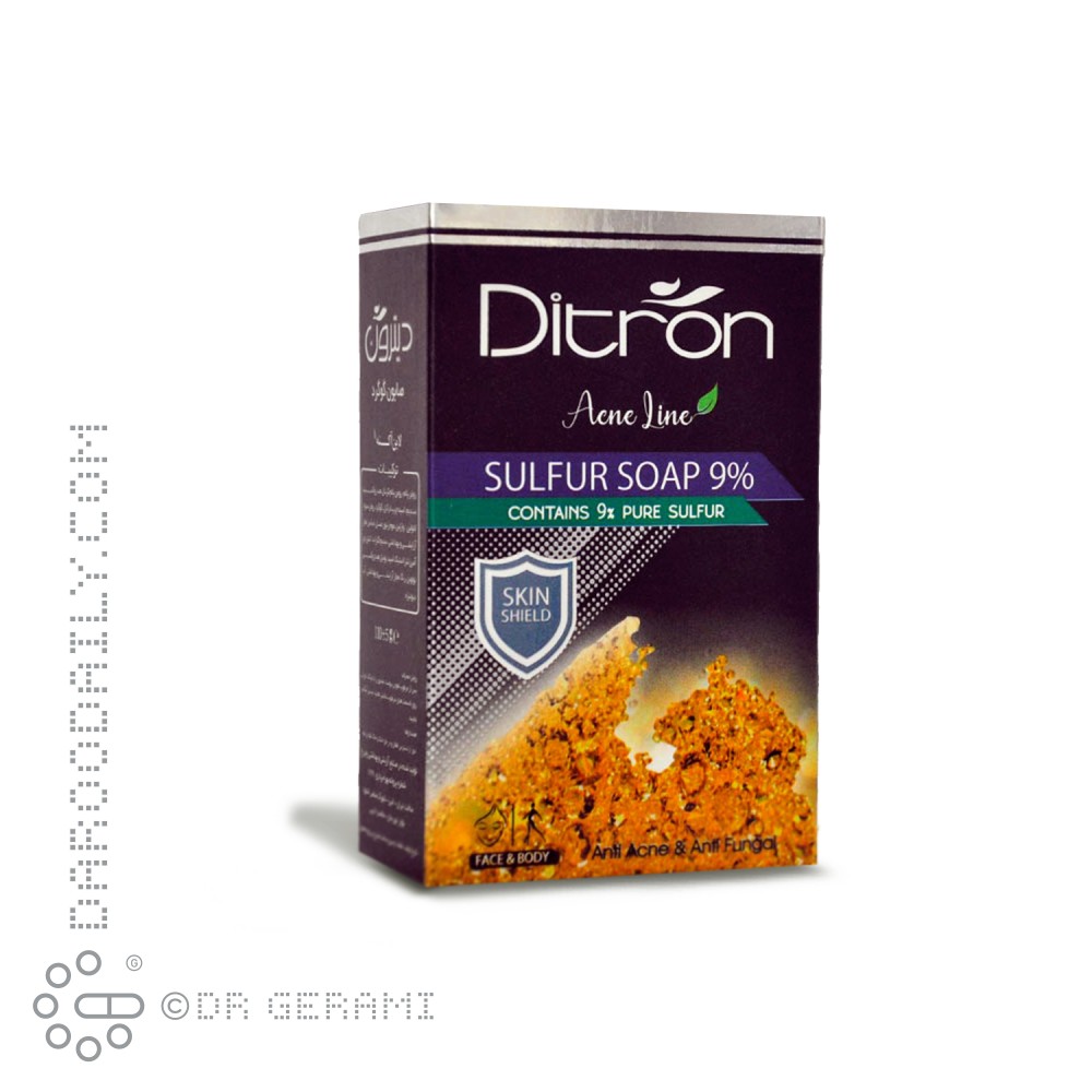 صابون گوگرد ۹ درصد دیترون ۱۲۵ گرمی