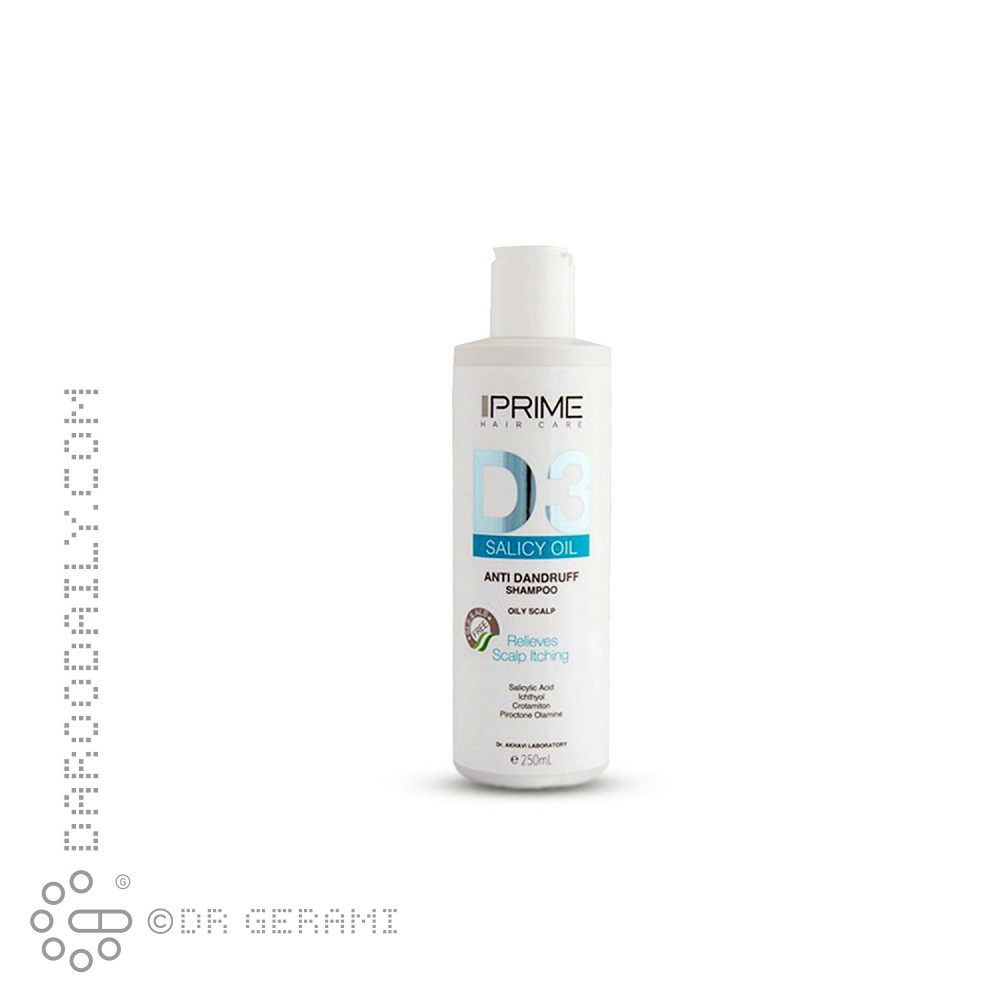 شامپو ضد شوره پوست سر خشک مدل D2 پریم 250 میلی لیتری