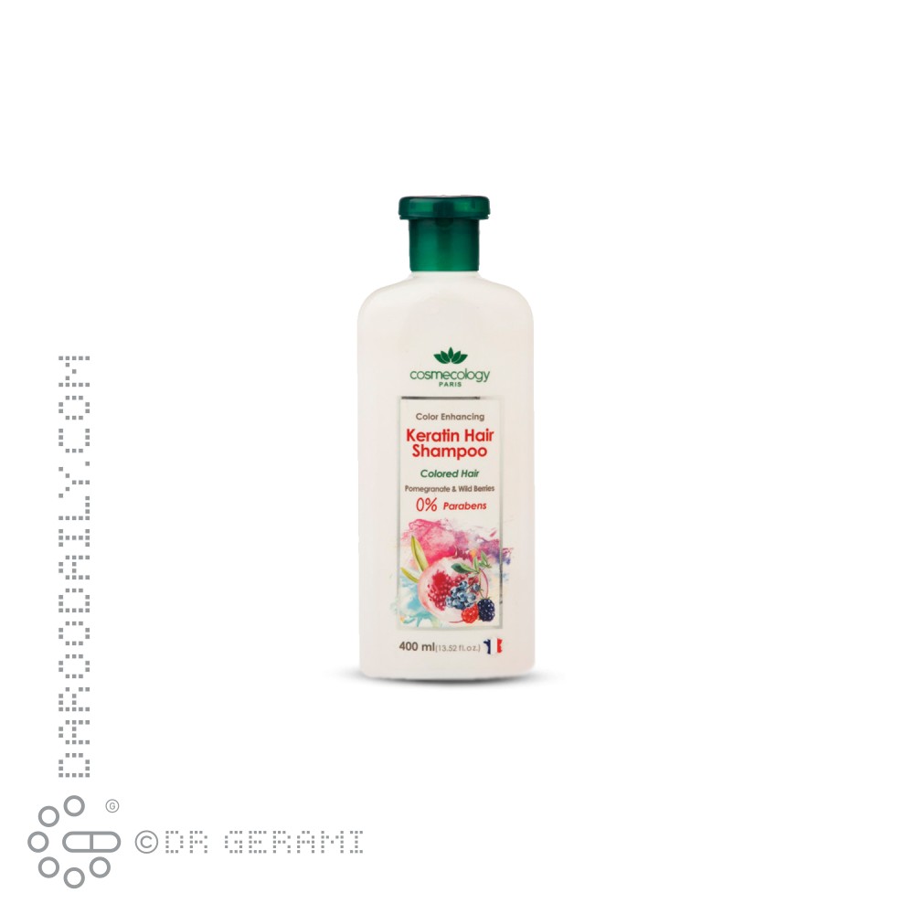 شامپو کراتینه موهای رنگ شده کاسمکولوژی 400 میلی لیتری