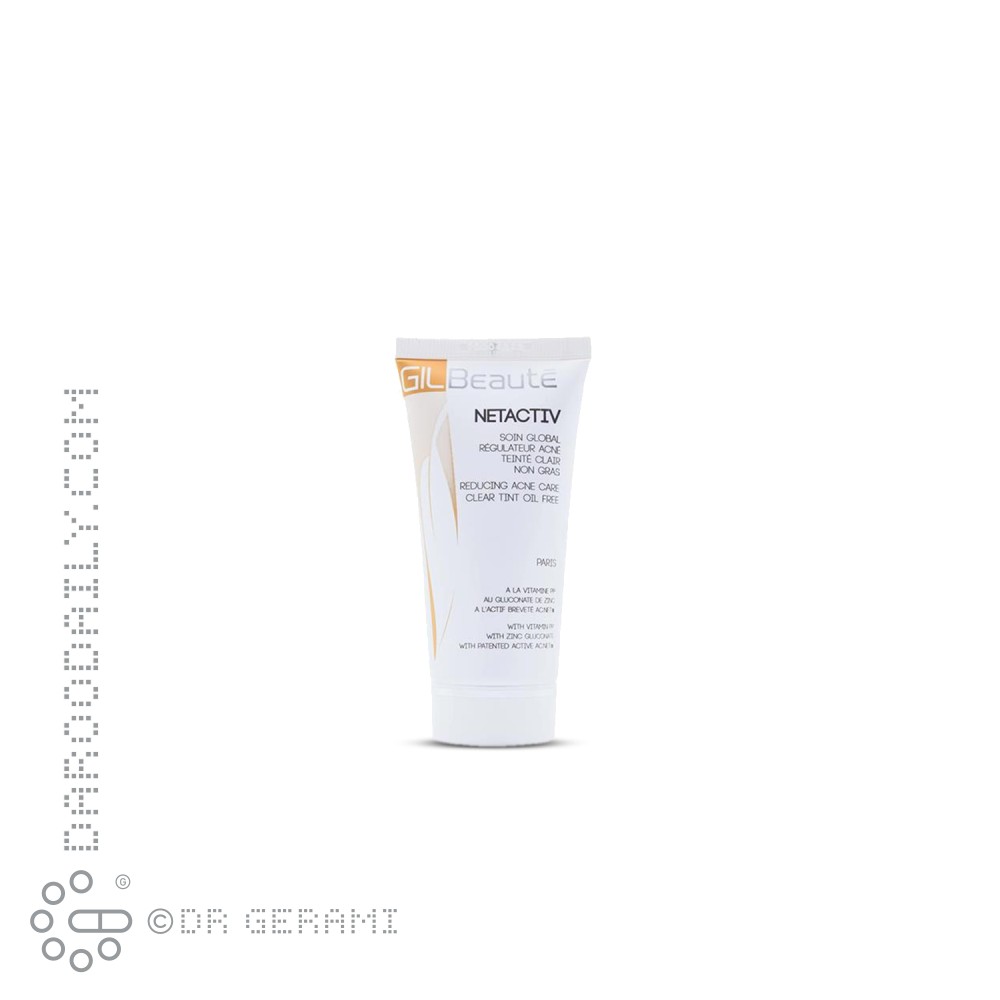 کرم رنگی ضد جوش بژ روشن فاقد چربی Netactiv ژیل بوته 50 میلی لیتری