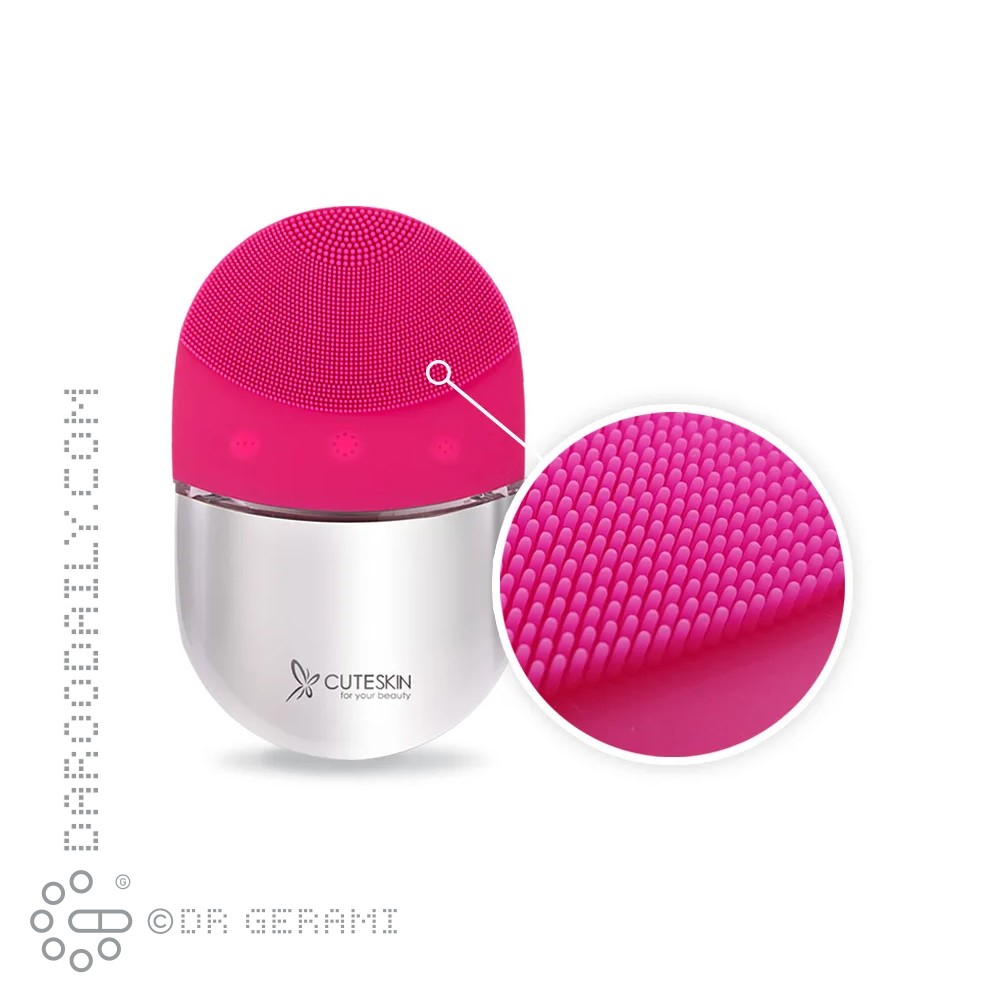 فیس براش سیلیکونی سرخابی مدل F500 کیوت اسکین