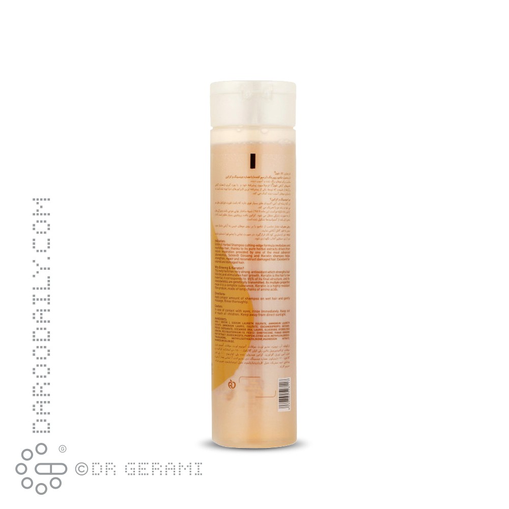 شامپو ترمیم کننده موهای رنگ شده حاوی جینسینگ شون 400 میلی لیتری