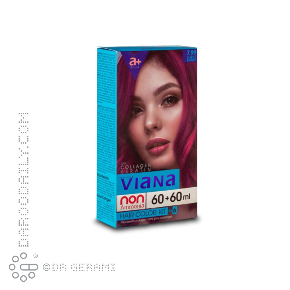 کیت رنگ مو شرابی روشن ویانا شماره 7.99