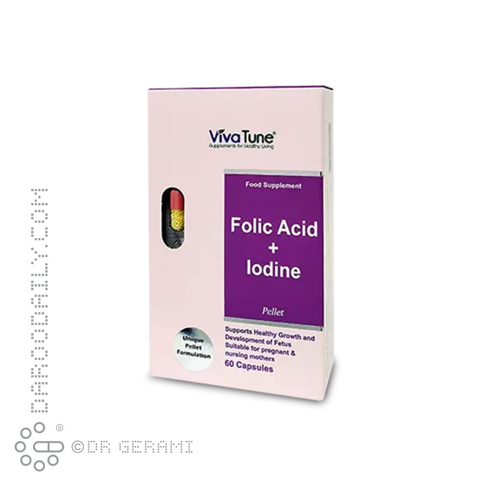 کپسول پلت اسید فولیک و ید ویواتیون 60 عددی