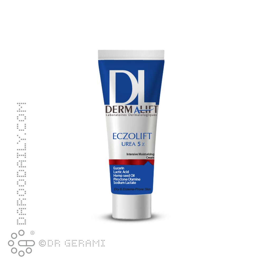 کرم مرطوب کننده پوست خشک 5 درصد اوره مدل Eczolift درمالیفت 75 میلی لیتری
