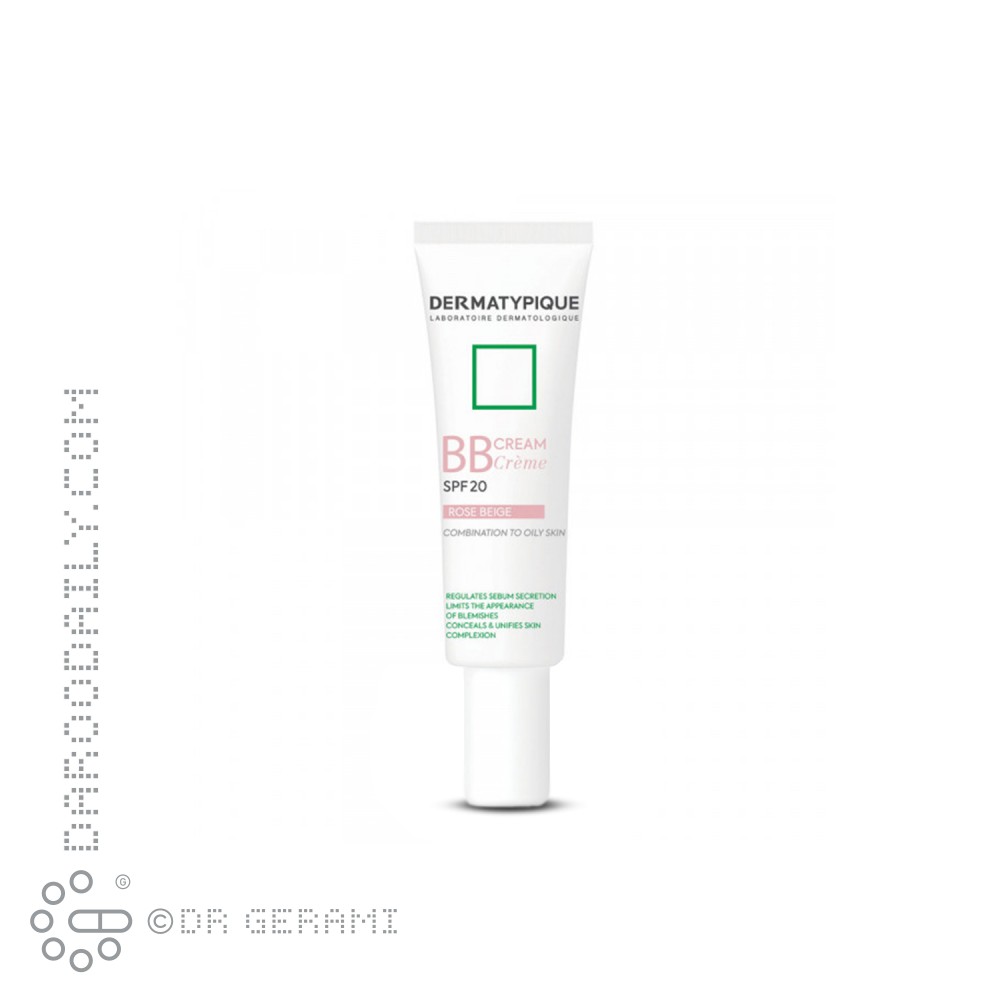بی بی کرم رز بژ پوست چرب SPF20 درماتیپیک 30 میلی لیتری