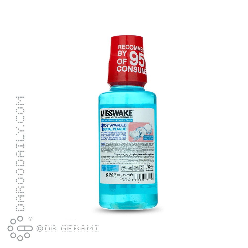دهانشویه آنتی پلاک میسویک 400 میلی لیتری