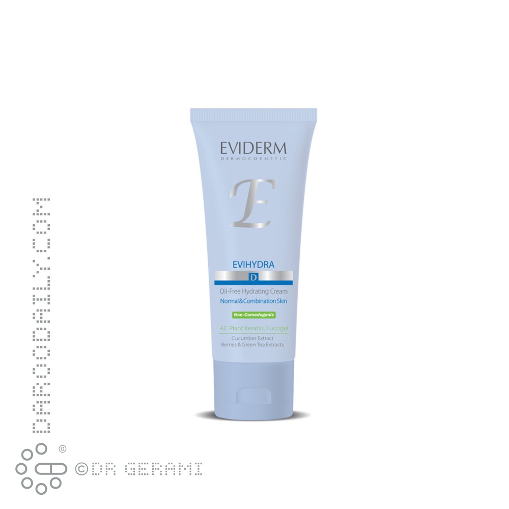 کرم آبرسان فاقد چربی پوست مختلط مدل Evihydra اویدرم 50 میلی لیتری