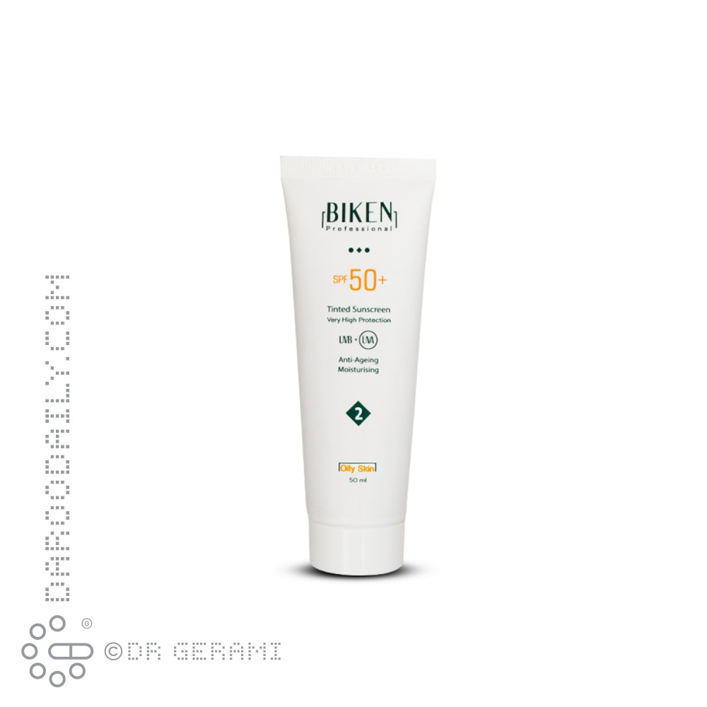 کرم ضد آفتاب رنگی پوست چرب SPF50 بیکن شماره 2
