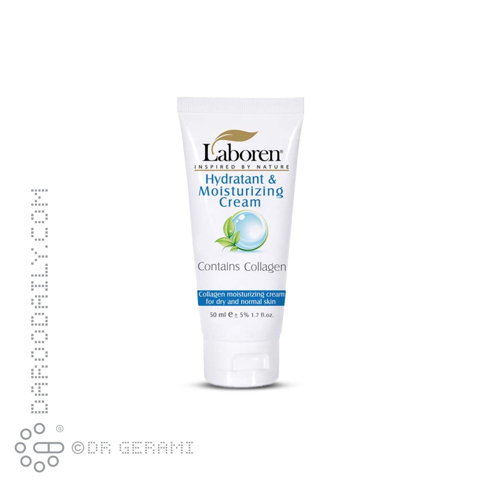 کرم مرطوب کننده و آبرسان بی رنگ پوست خشک حاوی کلاژن لابورن 50 میلی لیتری