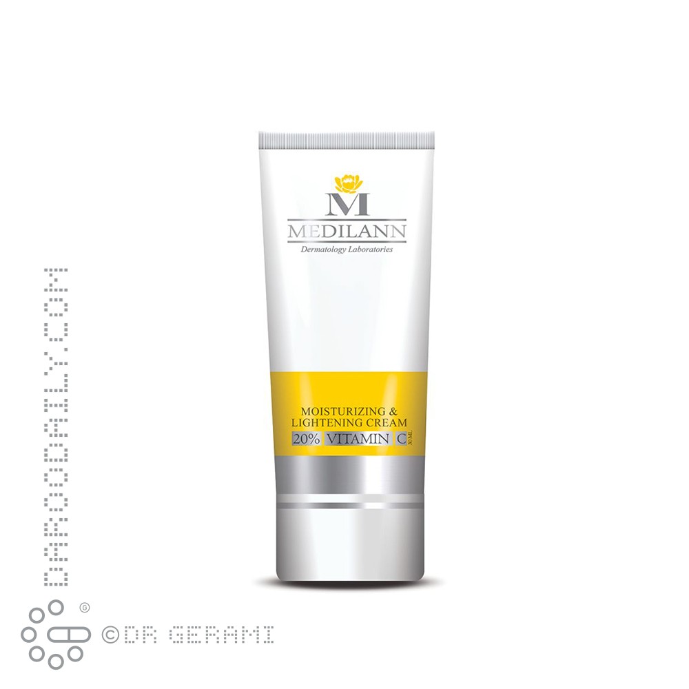 کرم روشن کننده و مرطوب کننده پوست ویتامین C مدیلن 30 میلی لیتری
