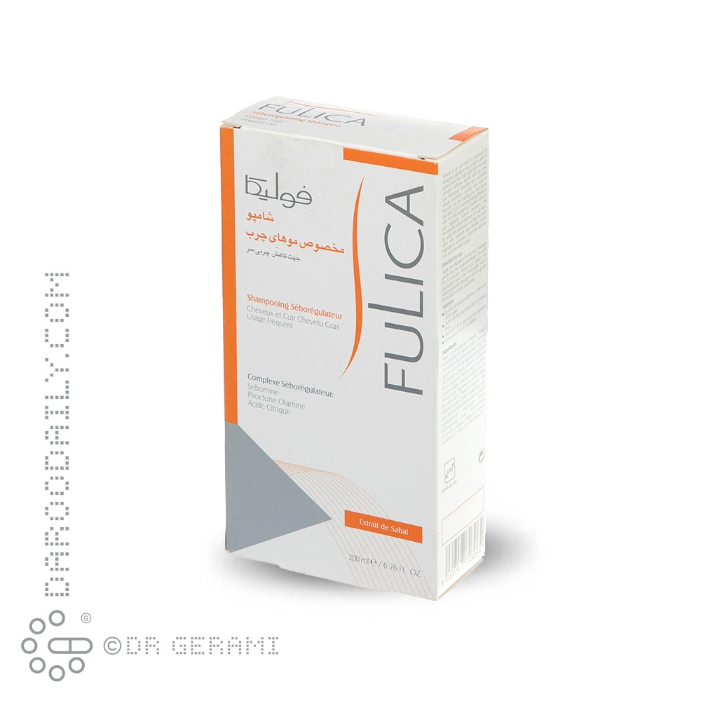 شامپو کاهش دهنده چربی موهای چرب فولیکا ۲۰۰ میلی لیتری