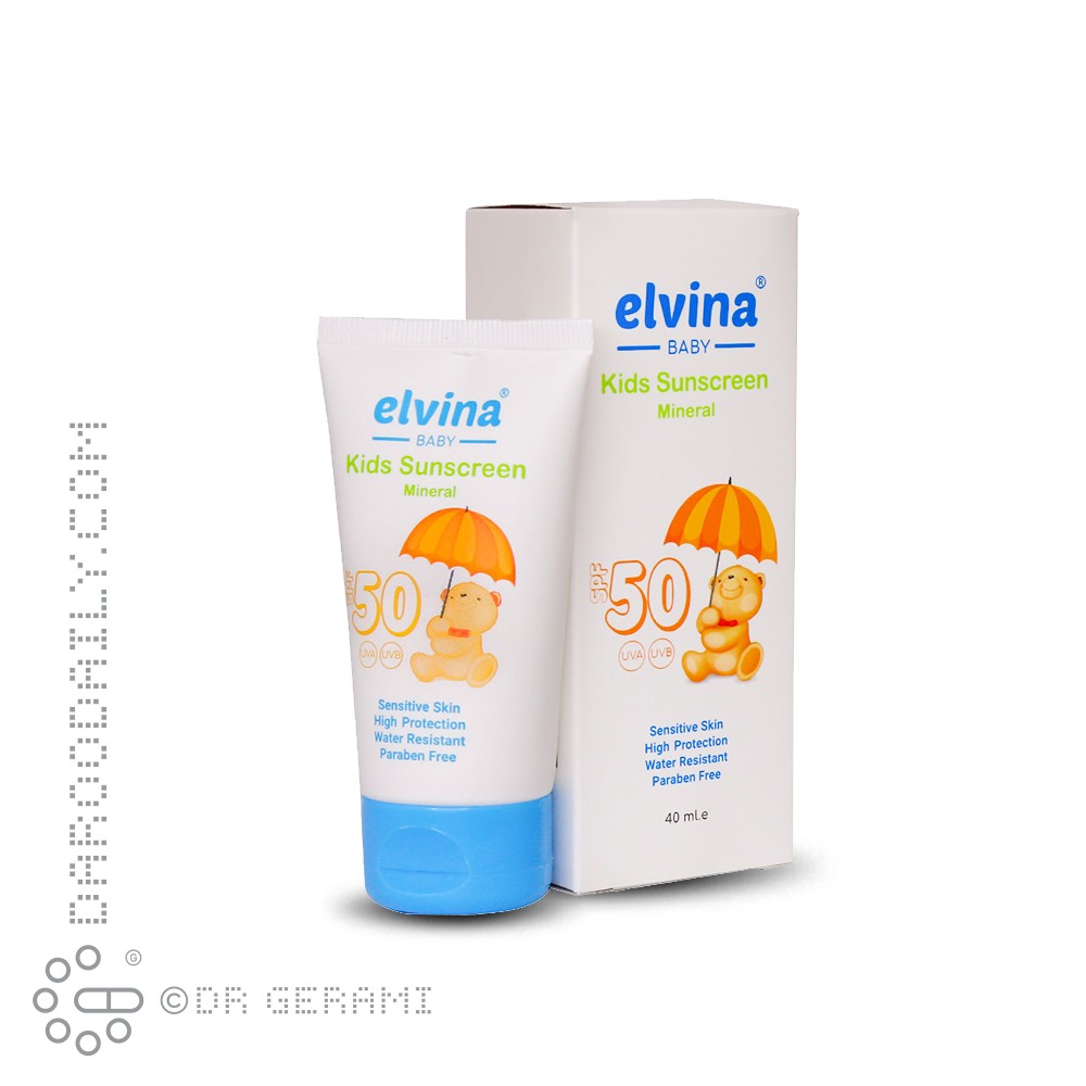 کرم ضد آفتاب کودک مینرال SPF50 الوینا 40 میلی لیتری