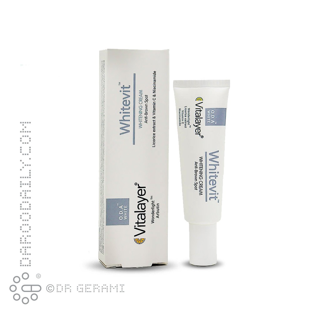 کرم روشن کننده و ضد لک مدل Whitevit ویتالیر 30 میلی‌لیتری