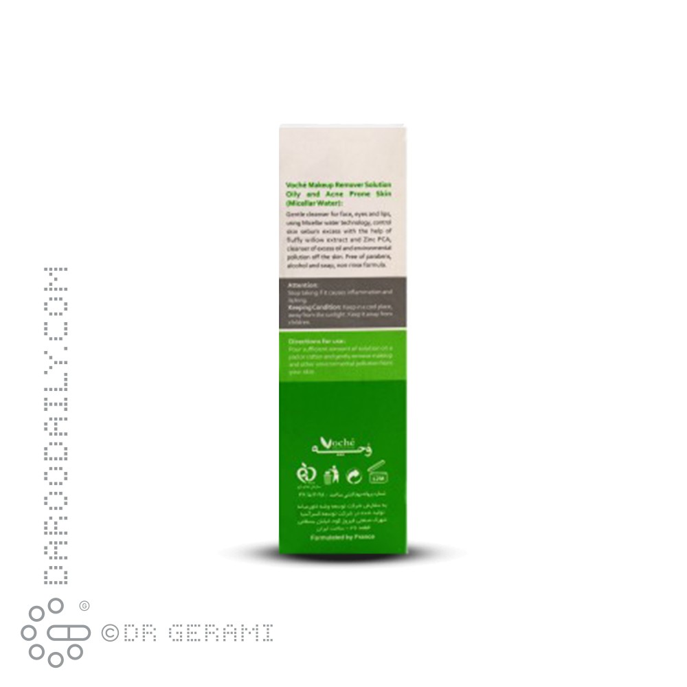 محلول میسلار واتر پاک کننده پوست چرب وچه 100 میلی لیتری