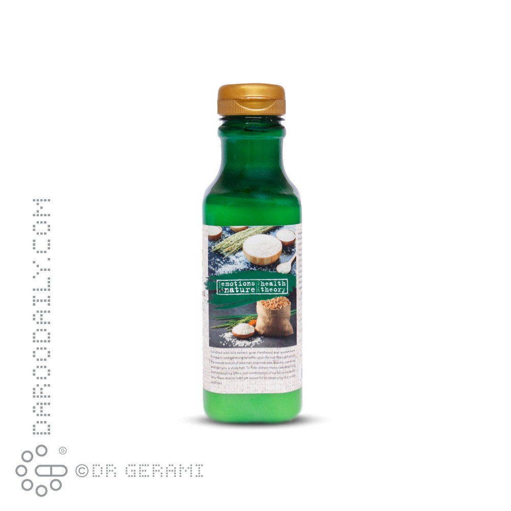 شامپو موهای گره خورده حاوی عصاره برنج هلس تئوری 385 میلی لیتری