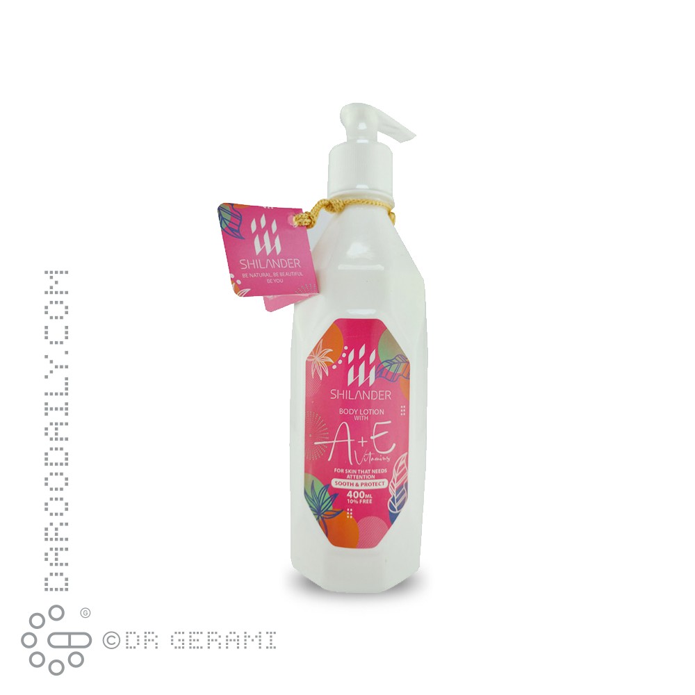 لوسیون بدن حاوی ویتامین A و E شیلاندر 400 میلی لیتری
