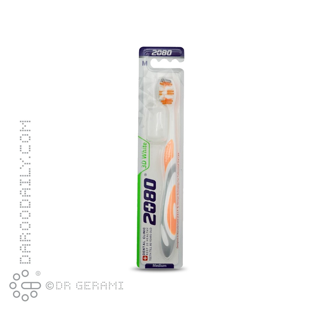 مسواک بزرگسال با برس متوسط مدل تری دی وایت 2080