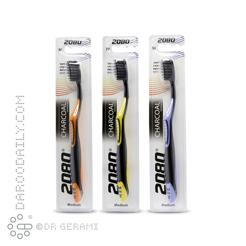 مسواک بزرگسال با برس متوسط مدل ذغالی تیپرد 2080