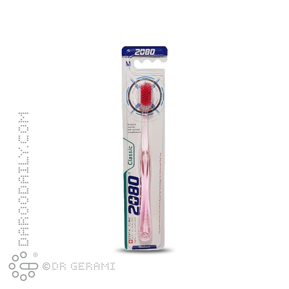 مسواک بزرگسال با برس متوسط مدل کلاسیک 2080