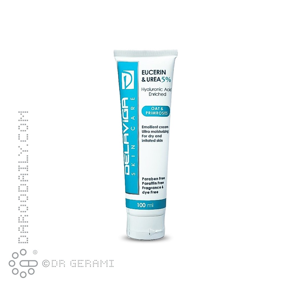 کرم نرم کننده پوست خشک اوسرین و اوره 5 درصد دلاویگا 100 میلی لیتری