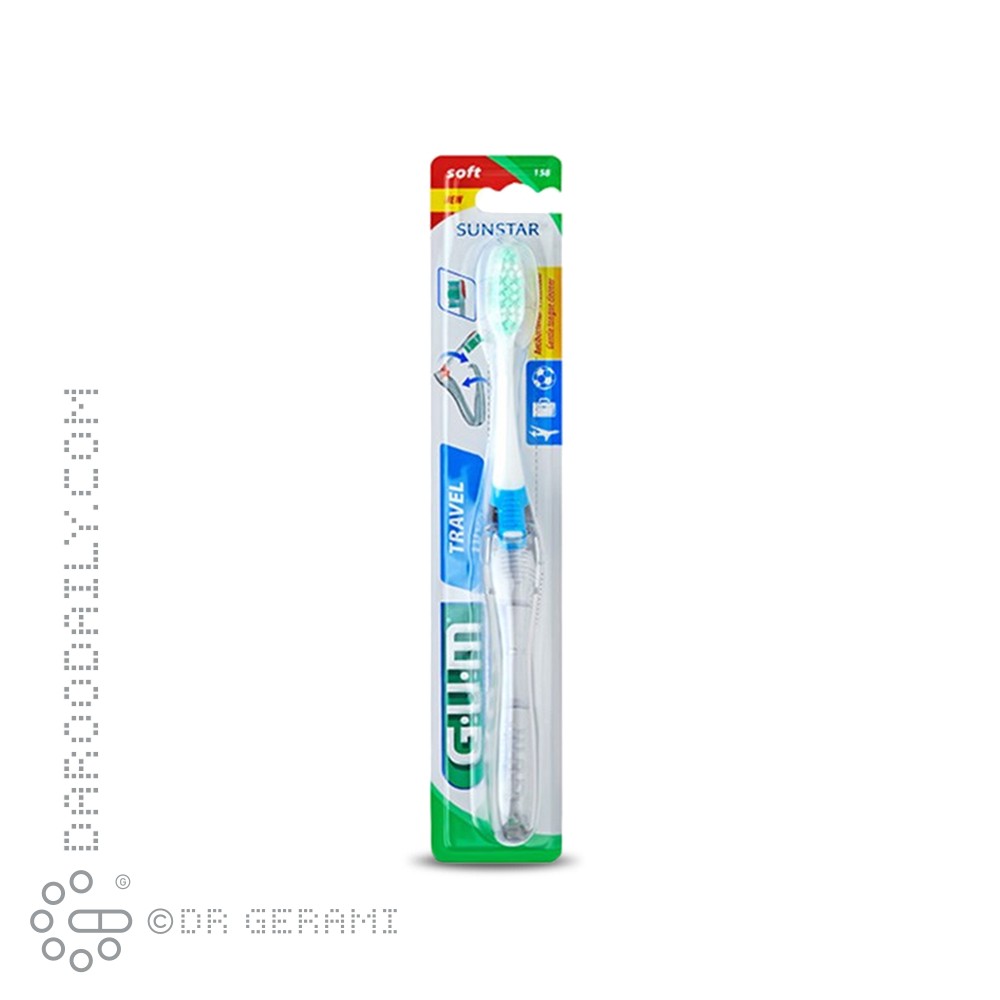 مسواک مسافرتی بزرگسال با برس نرم جی یو ام کد 158