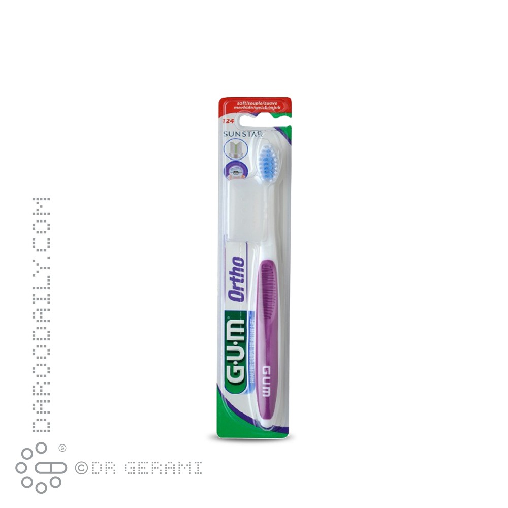 مسواک ارتودنسی با برس نرم جی یو ام کد 124