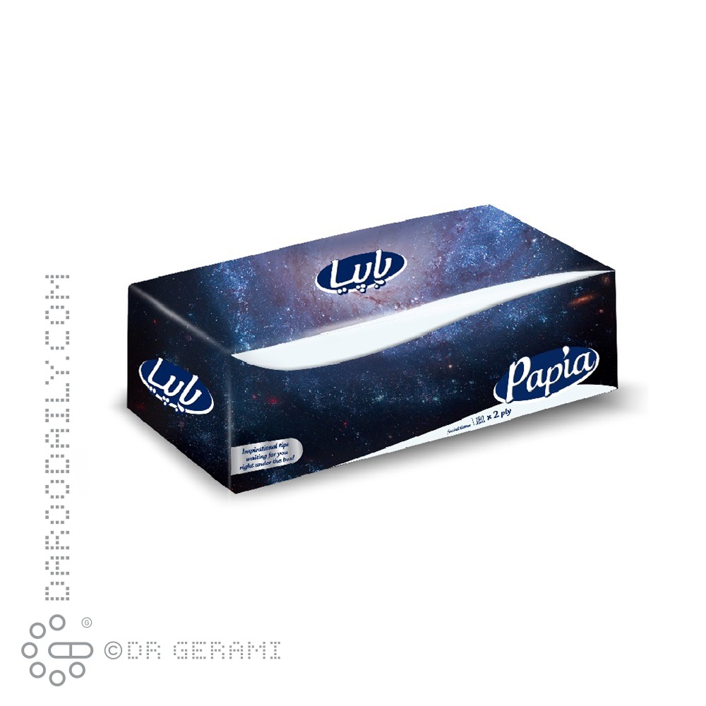 دستمال کاغذی دو لایه پاپیا 150 برگی